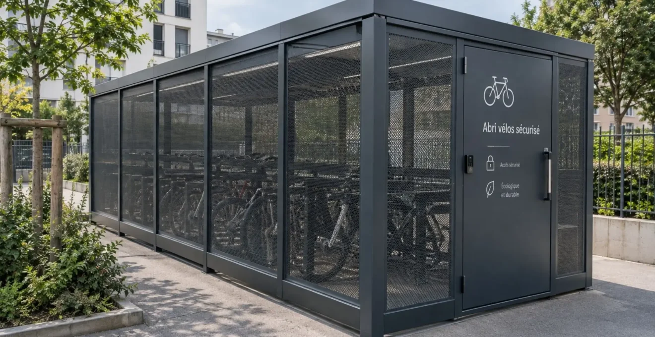 abri vélo fermé extérieur