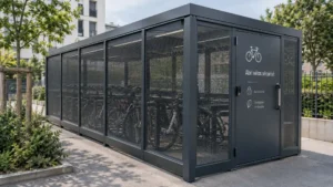 abri vélo fermé extérieur